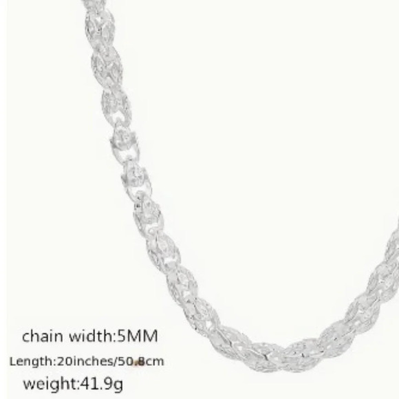 NWT 925 Sterling Silver Snake Bone Chain Necklace - Hypoallergenic, Nickel-free - Picture 4 of 7